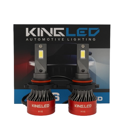 King LED V20 55W Non-CANBUS LED Headlight – 6000 Lumens- H16