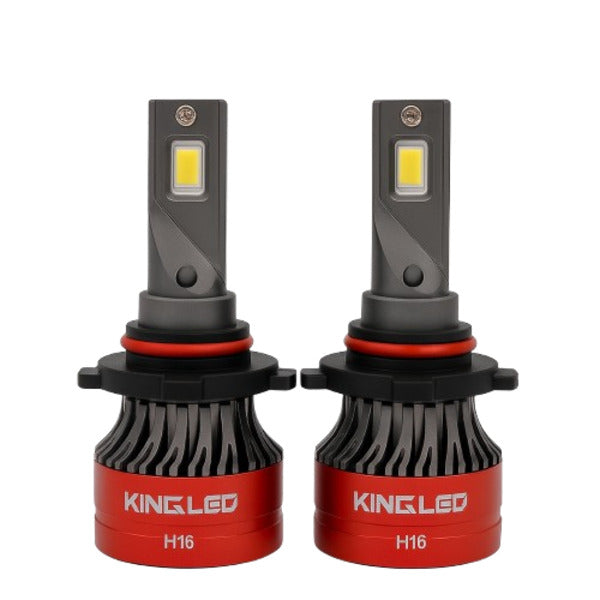 King LED V20 55W Non-CANBUS LED Headlight – 6000 Lumens- H16