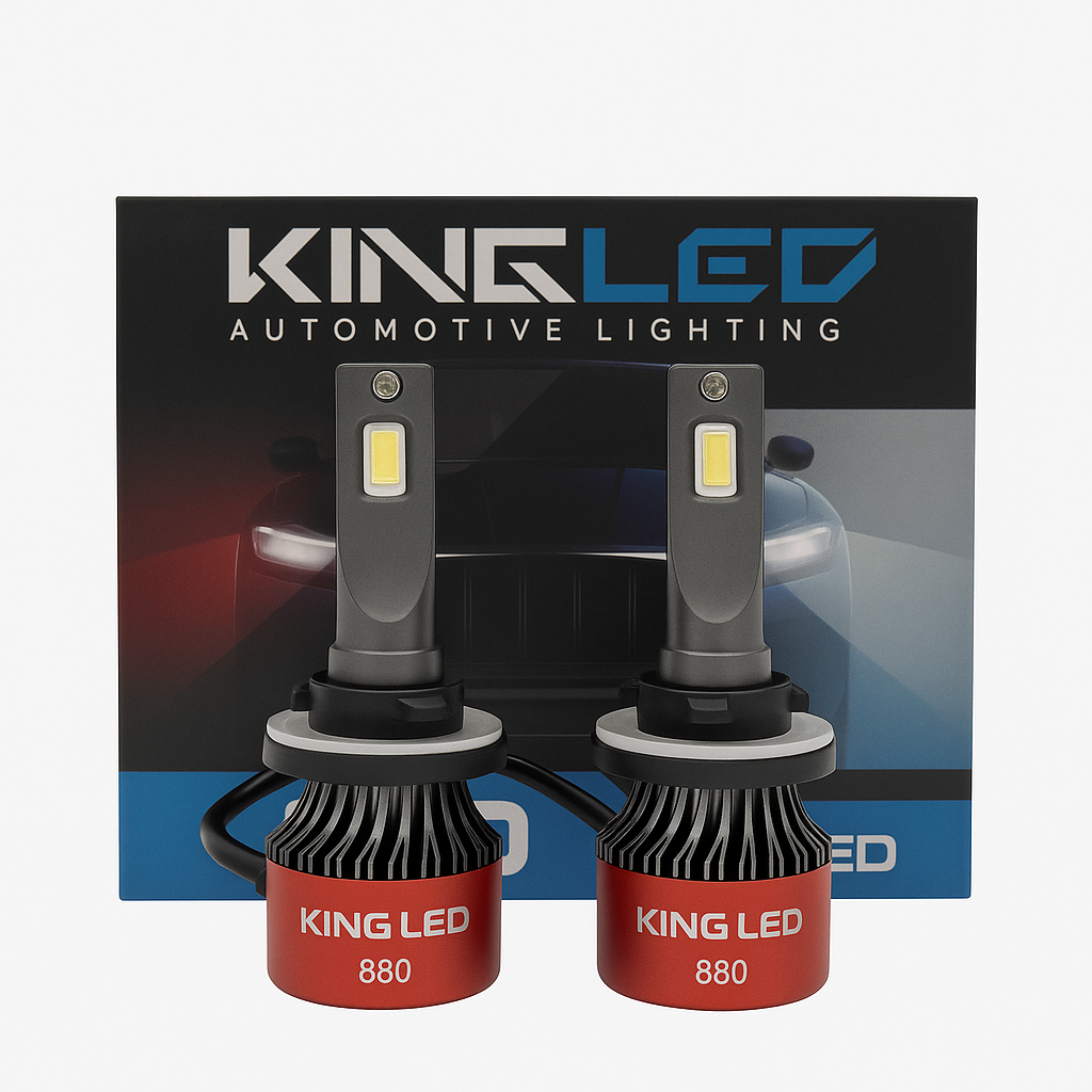 King LED V20 55W Non-CANBUS LED Headlight – 6000 Lumens- 880/881