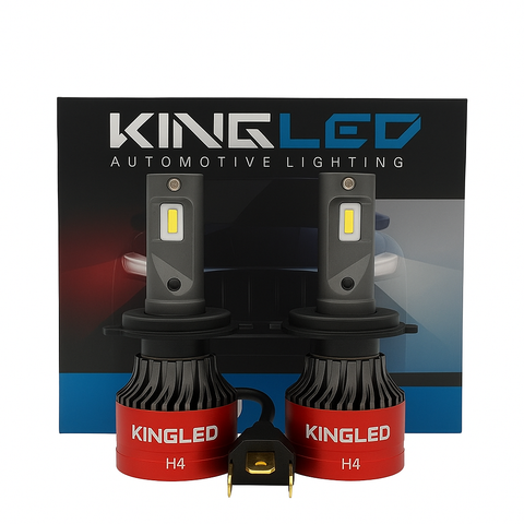 King LED V20 55W Non-CANBUS LED Headlight – 6000 Lumens- H4