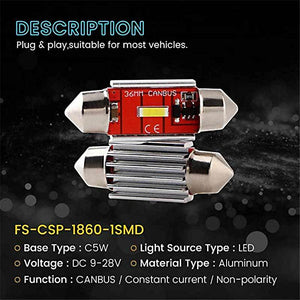 36mm Festoon Roof Led CSP 1860 Canbus - Set