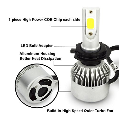 C6 LED Headlight Kit H1-6000k 3800 lumens