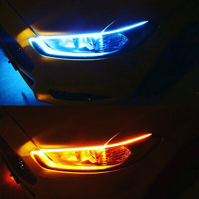 DRL 45cm strips with yellow turn sign
